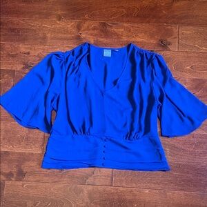New York & Company Royal Blue Blouse